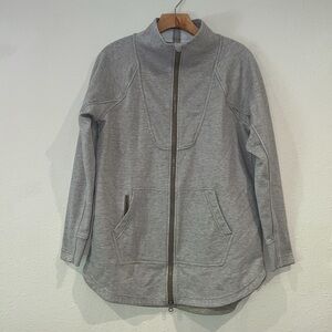 Title Nine Warmup Fleece Swacket Jacket Womens SMALL Full Zip Pockets Outdoor